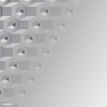 Gray 3D hexagonal pattern background | Free stock vector - 592106