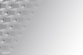 Gray 3D hexagonal pattern background | Free stock vector - 592109