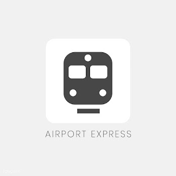 Gray airport express icon sign vector | Free stock vector - 538377