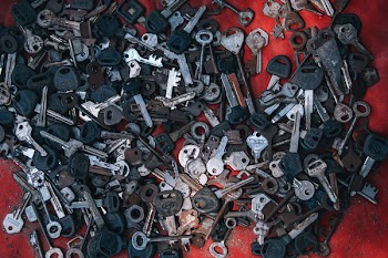 Gray and Black Assorted Key