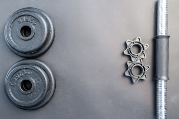 Gray And Black Barbell