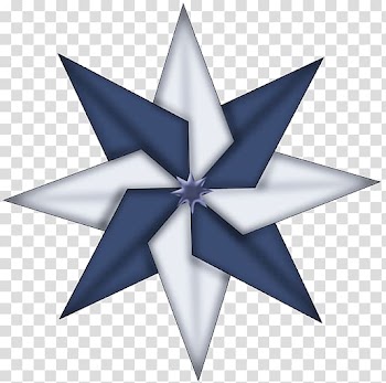 Gray and blue star logo illustration, Star of Bethlehem Christmas , Christmas Blue Star Ornament transparent background PNG clipart