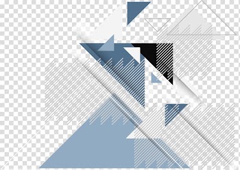 Gray and blue triangle illustrations, Line Geometry, Business blue material science and technology of geometric lines transparent background PNG clipart