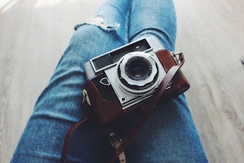 gray and brown camera
