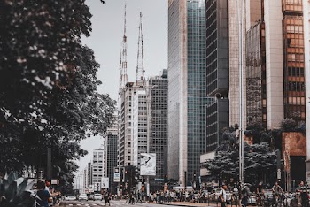 Gray and Brown High-rise Building