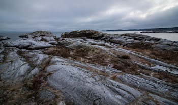 Gray and Brown Rock Formation