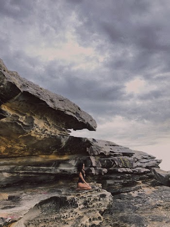 Gray and Brown Rock Formation