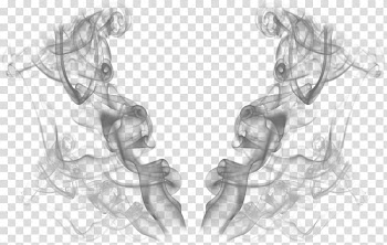 Gray and dark-gray , Smoke V Sign transparent background PNG clipart