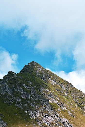 Gray and Green Hill