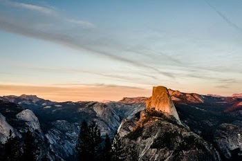 gray and green mountain during golden hour
