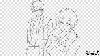 Gray and Loki Line Art transparent background PNG clipart
