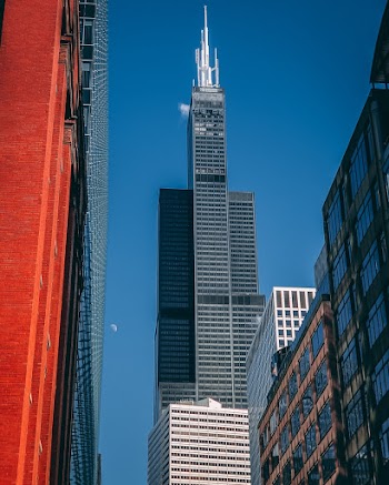 Gray and Red High Rise Buildings