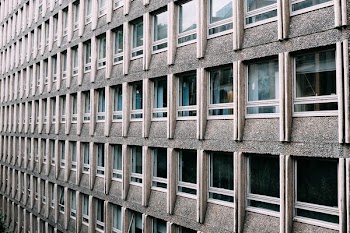 gray and white concrete building