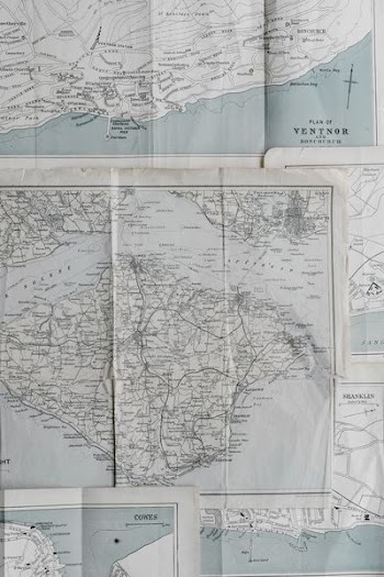 gray and white map