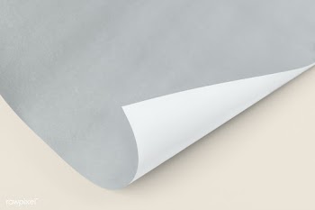 Gray and white rolled paper mockup on a beige background | Free  psd mockup - 2357701