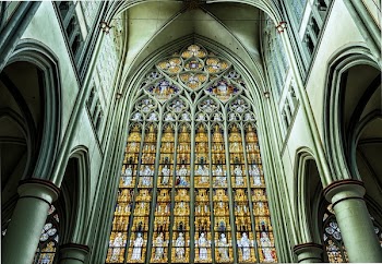 Gray and Yellow Cathedral Interior