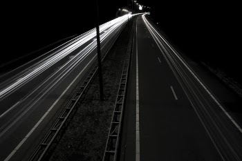 Gray Asphalt Road during Nighttime