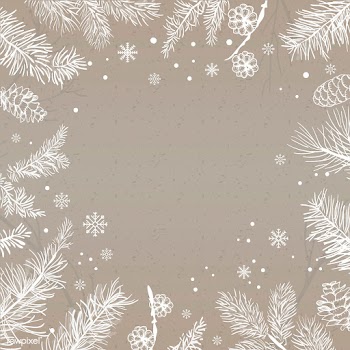 Gray background with winter decoration vector | Free stock vector - 519132