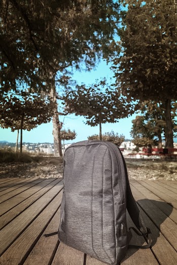 Gray Backpack Outdoor