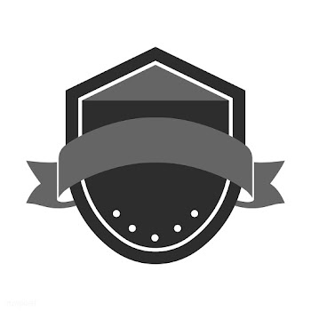 Gray badge embellished with a banner | Free stock vector - 543047