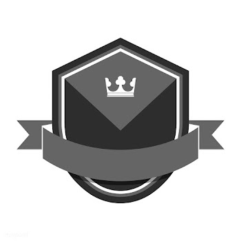 Gray badge embellished with a banner | Free stock vector - 543051
