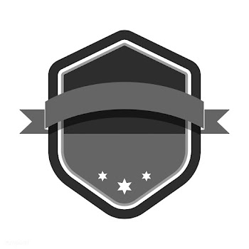 Gray badge embellished with a banner | Free stock vector - 543087