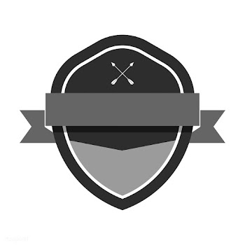 Gray badge embellished with a banner | Free stock vector - 543109