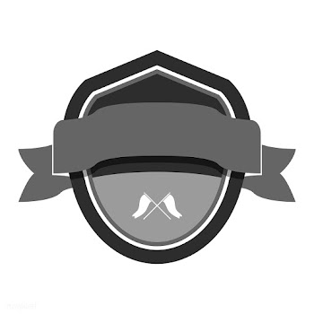 Gray badge embellished with a banner | Free stock vector - 543152