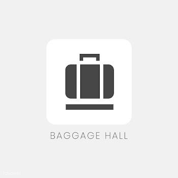 Gray baggage hall sign vector | Free stock vector - 538332