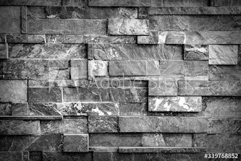 Gray brick wall