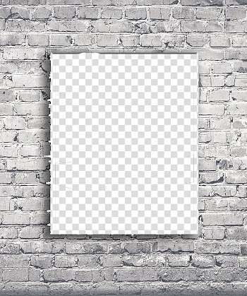 Gray brick wall , Laundry room Wall decal Sticker, Old brick wall frame transparent background PNG clipart