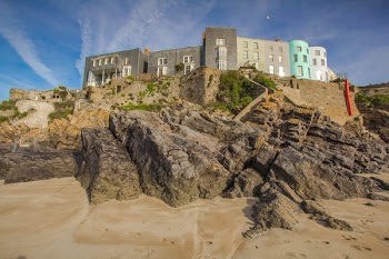 Gray Buildings Near Seashore