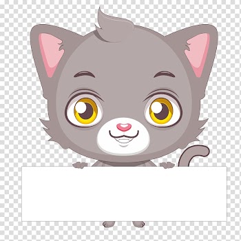 Gray cat illustration, Cat illustration Illustration, banner transparent background PNG clipart