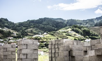 Gray Cinder Blocks