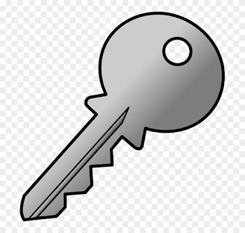 Gray Clipart Key - Chave De Porta Desenho