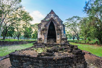 Gray Concrete Altar Between Green Trees