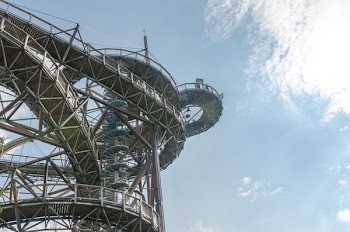 Gray Concrete Amusement Park Ride