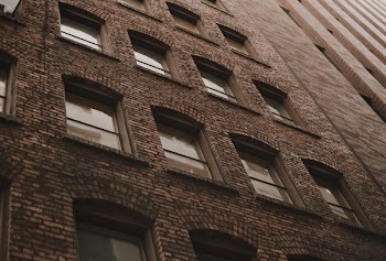 gray concrete brick wall building