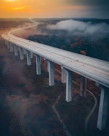 Gray Concrete Bridge