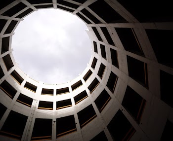 Gray Concrete Dome Building