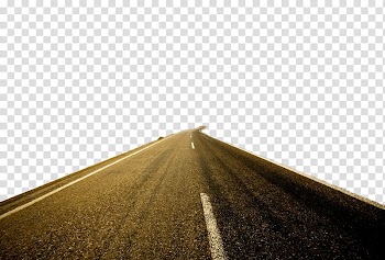 Gray concrete road, Sky Line Angle Sunlight , Sunset Road transparent background PNG clipart