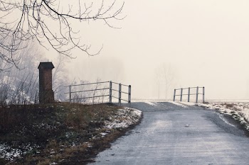 Gray Concrete Road With Mist