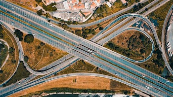 Gray Concrete Roadway