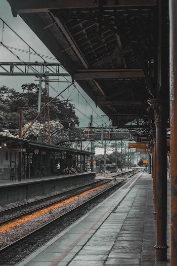 Gray Concrete Train Rail Scenery