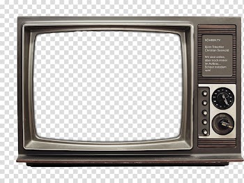 Gray CRT TV turned on, Television show Television set Display device, TV frame transparent background PNG clipart