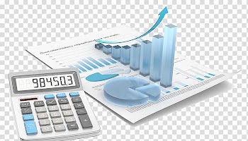Gray desk calculator displaying 98450.3, Finance Financial statement Investment Chart Financial result, Business trend analysis with color calculator transparent background PNG clipart