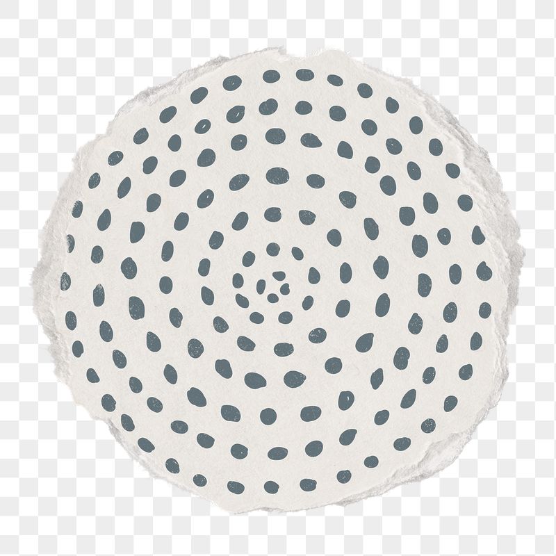 Gray dots png round sticker, | Free PNG - rawpixel