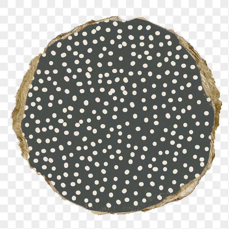 Gray dots png round sticker, | Free PNG - rawpixel