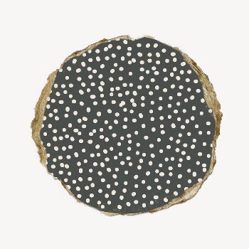 Gray dots round shape collage | Free PSD - rawpixel