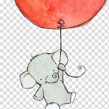 Gray elephant illustration, Baby Elephants Drawing Cuteness Sketch, watercolor animals transparent background PNG clipart